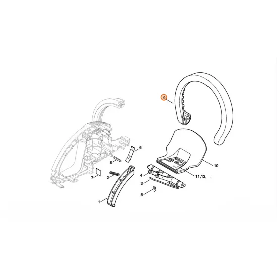 STIHL  Kształtka uchwytu 6010 791 0605